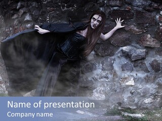 Fear Vampire Devil PowerPoint Template