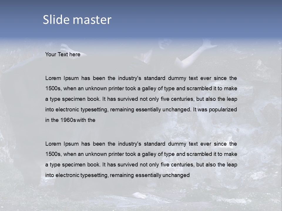 Fear Vampire Devil PowerPoint Template