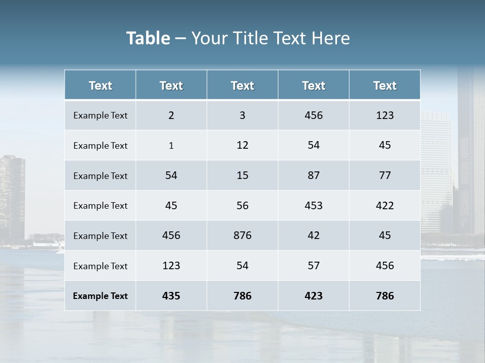 Panorama Reflection Real PowerPoint Template