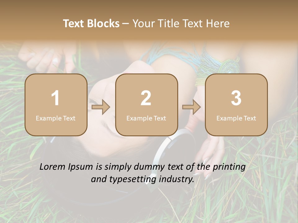 Relax Headphones Therapy PowerPoint Template