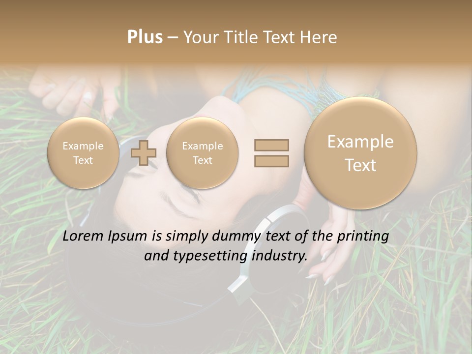 Relax Headphones Therapy PowerPoint Template