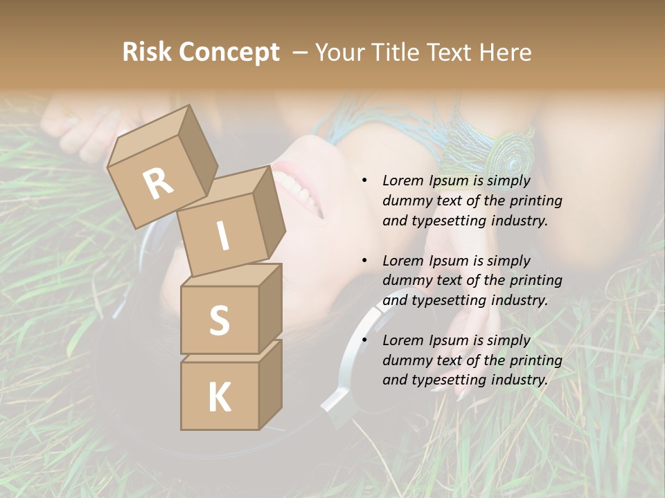 Relax Headphones Therapy PowerPoint Template