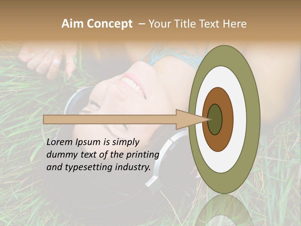 Relax Headphones Therapy PowerPoint Template