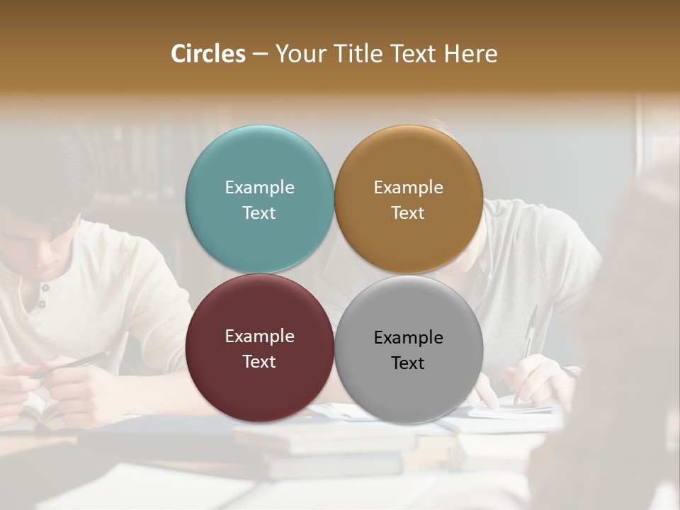 Notes Three People Happy PowerPoint Template