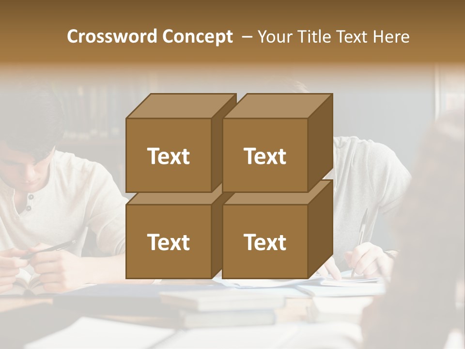 Notes Three People Happy PowerPoint Template