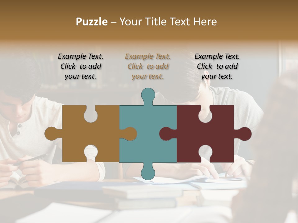 Notes Three People Happy PowerPoint Template