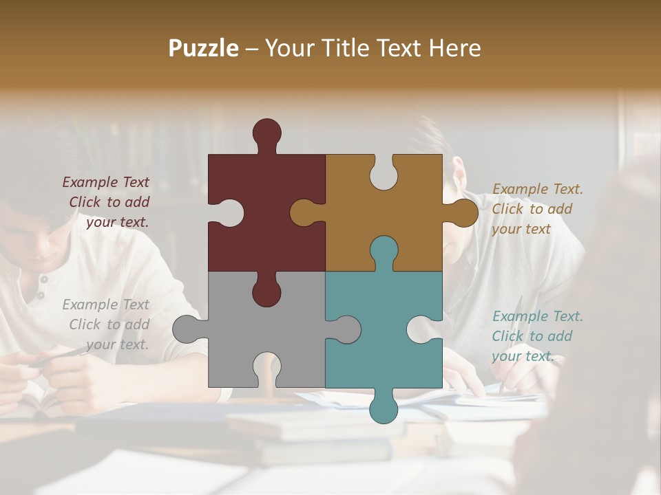 Notes Three People Happy PowerPoint Template