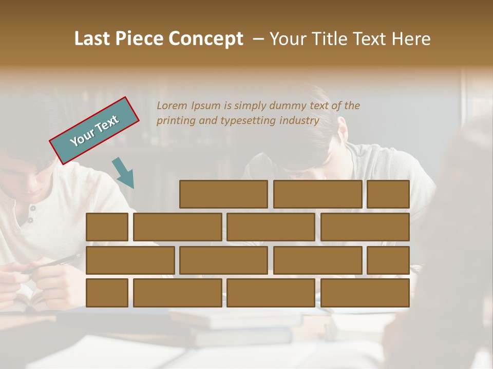 Notes Three People Happy PowerPoint Template