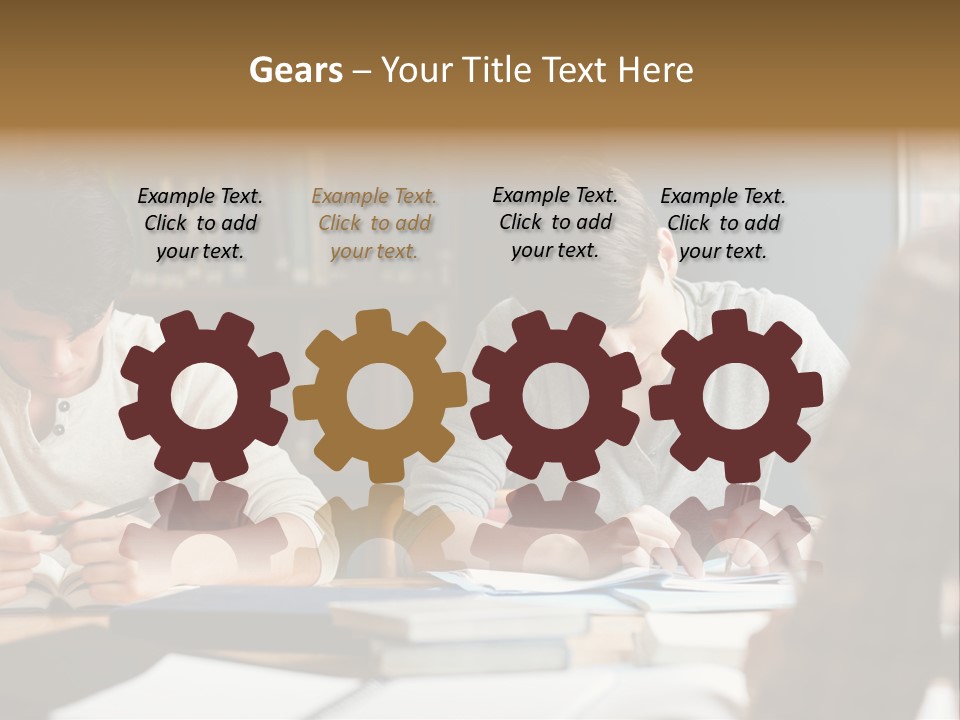 Notes Three People Happy PowerPoint Template