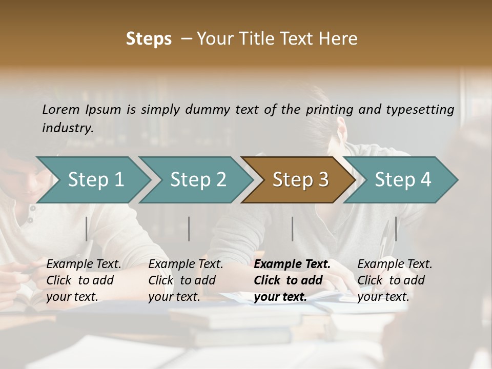 Notes Three People Happy PowerPoint Template