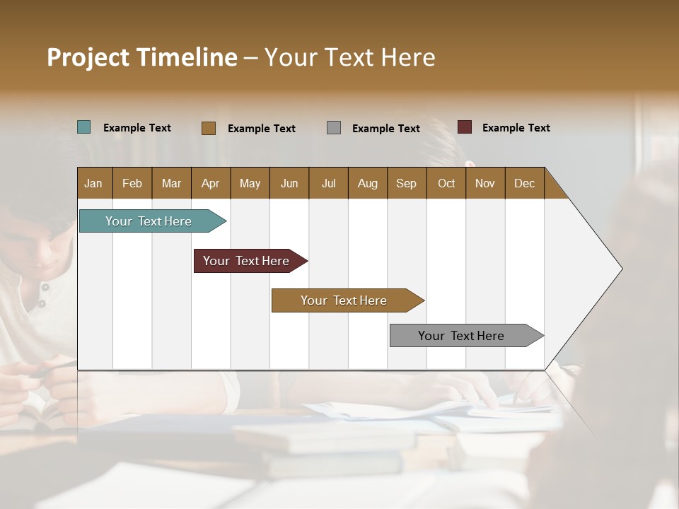 Notes Three People Happy PowerPoint Template