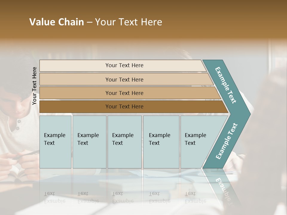 Notes Three People Happy PowerPoint Template