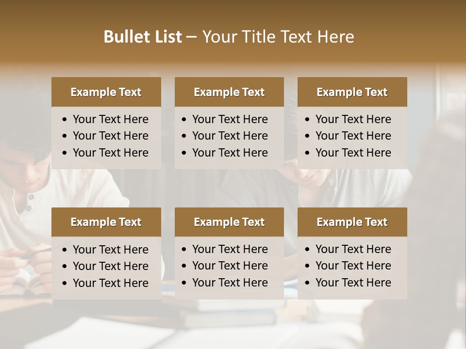 Notes Three People Happy PowerPoint Template