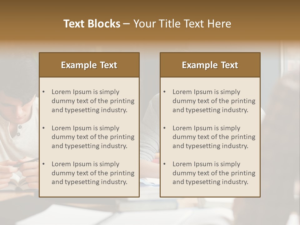 Notes Three People Happy PowerPoint Template
