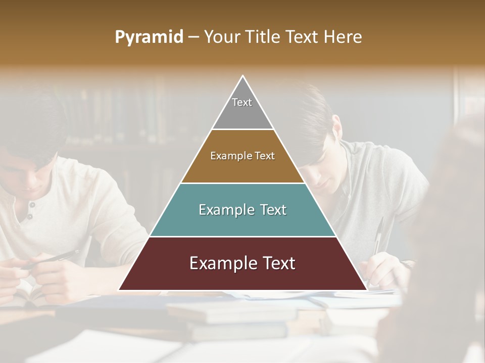 Notes Three People Happy PowerPoint Template