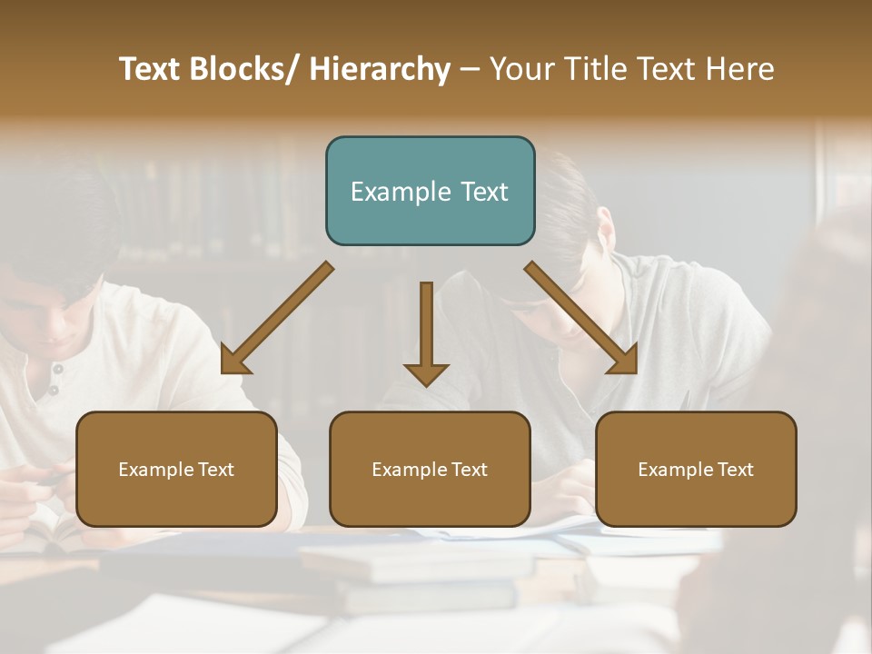 Notes Three People Happy PowerPoint Template