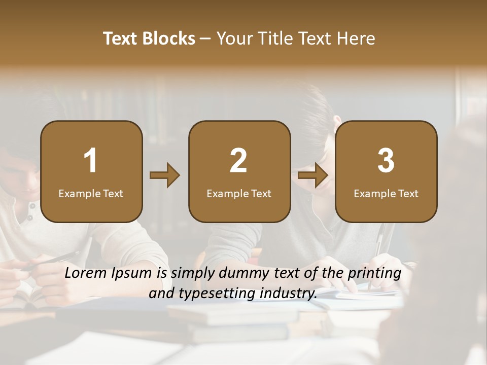 Notes Three People Happy PowerPoint Template