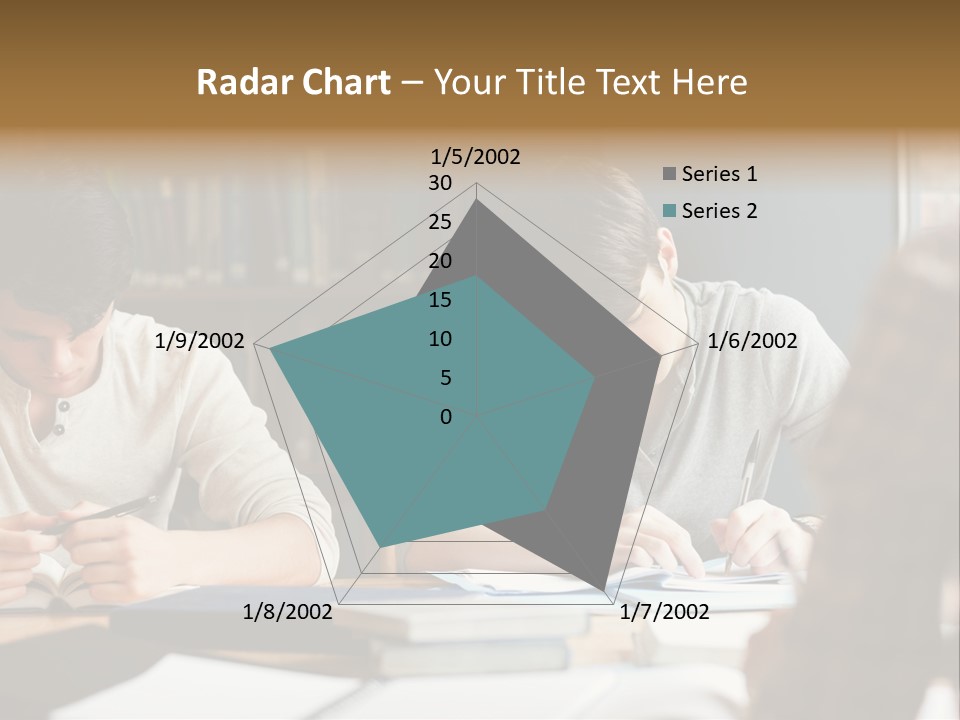 Notes Three People Happy PowerPoint Template