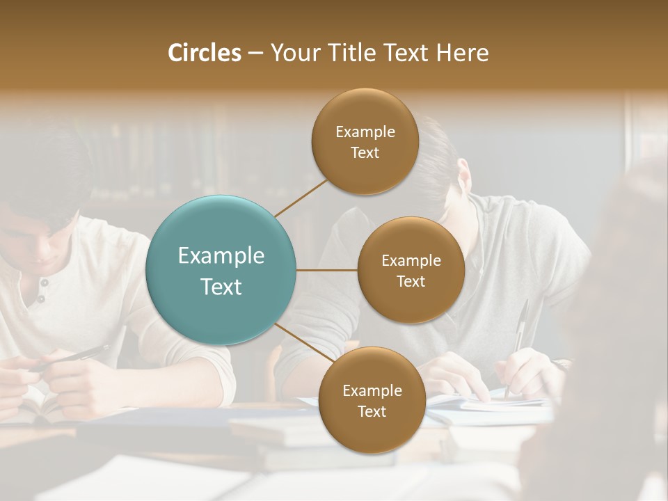 Notes Three People Happy PowerPoint Template