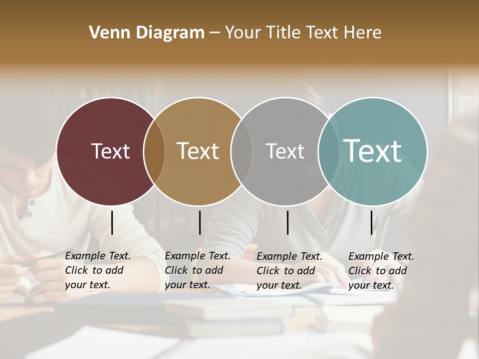 Notes Three People Happy PowerPoint Template