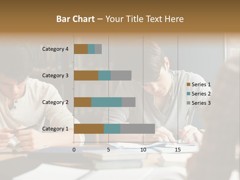 Notes Three People Happy PowerPoint Template