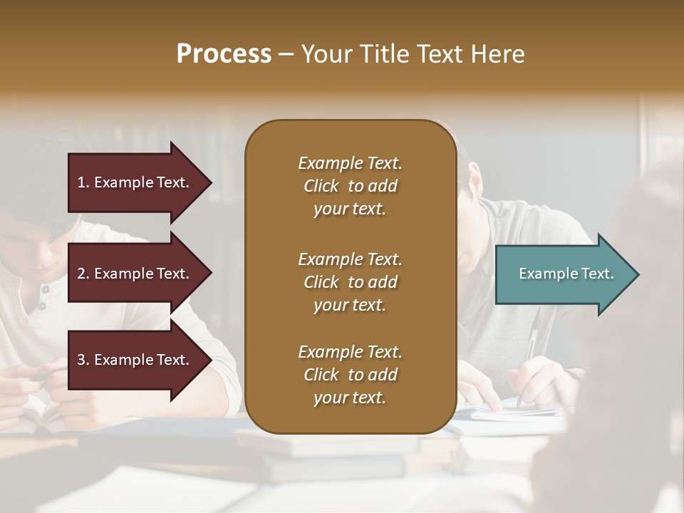 Notes Three People Happy PowerPoint Template
