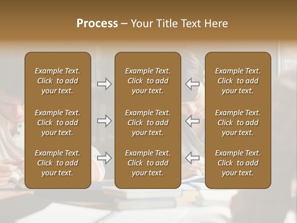 Notes Three People Happy PowerPoint Template