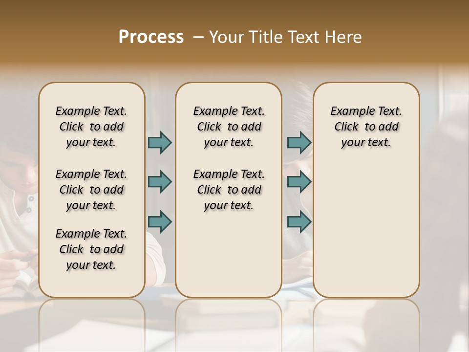 Notes Three People Happy PowerPoint Template