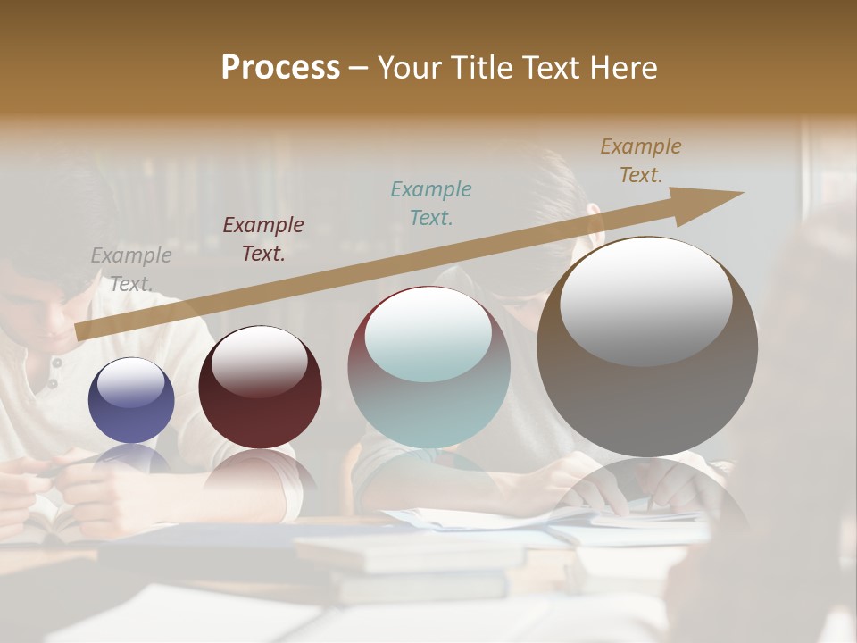Notes Three People Happy PowerPoint Template