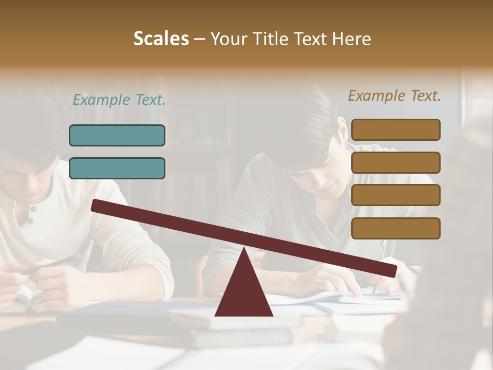 Notes Three People Happy PowerPoint Template