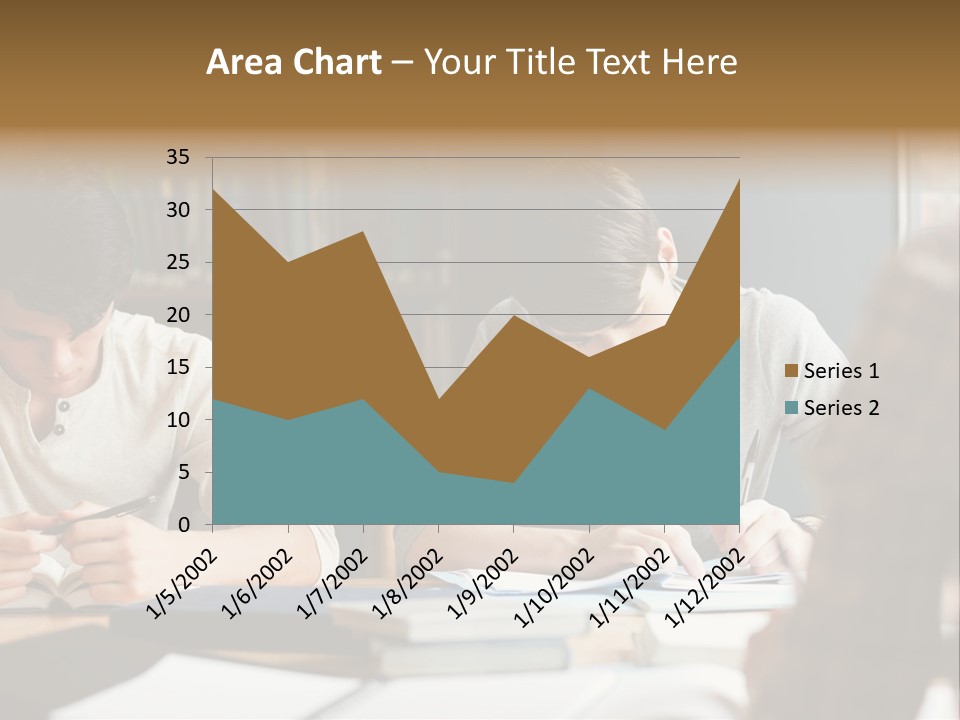 Notes Three People Happy PowerPoint Template