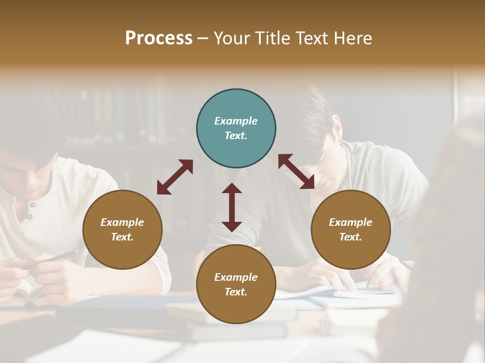 Notes Three People Happy PowerPoint Template