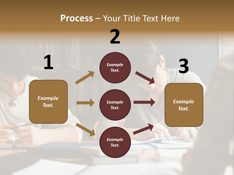 Notes Three People Happy PowerPoint Template