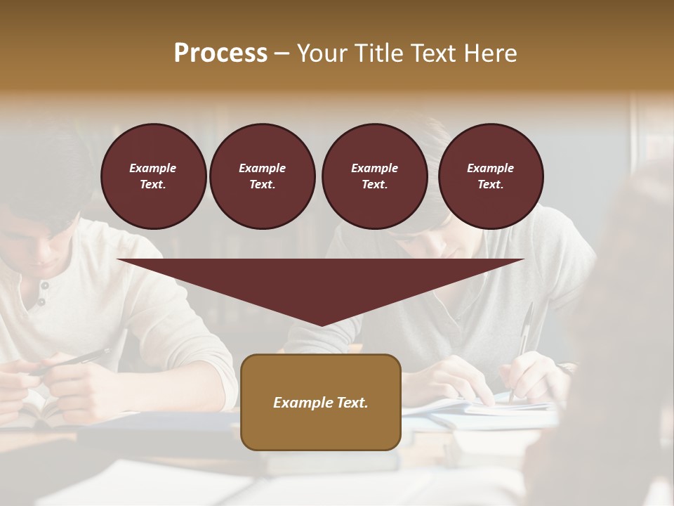 Notes Three People Happy PowerPoint Template