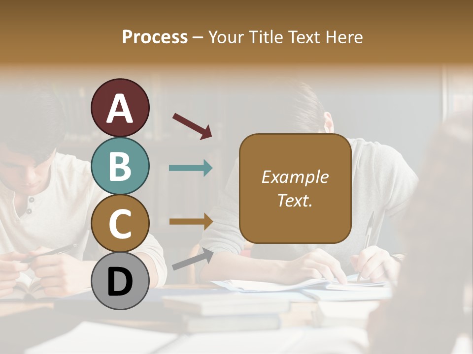 Notes Three People Happy PowerPoint Template