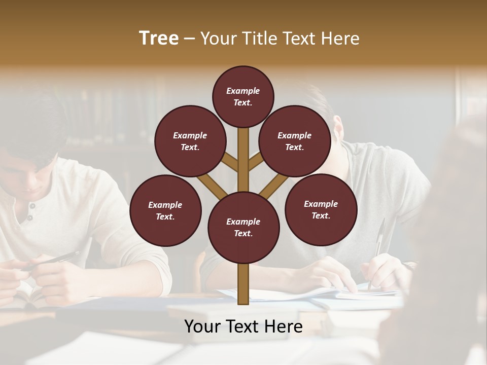 Notes Three People Happy PowerPoint Template