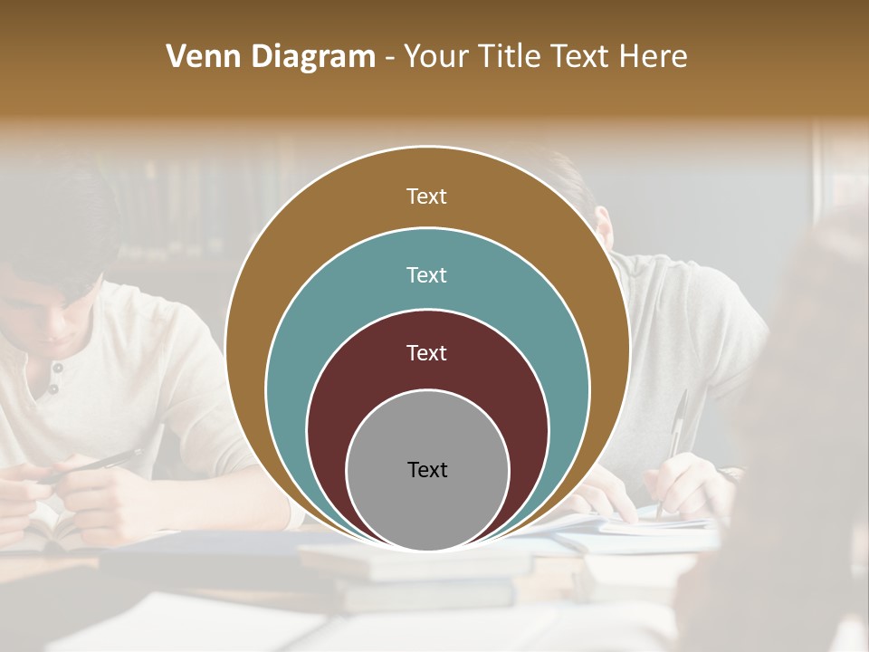 Notes Three People Happy PowerPoint Template