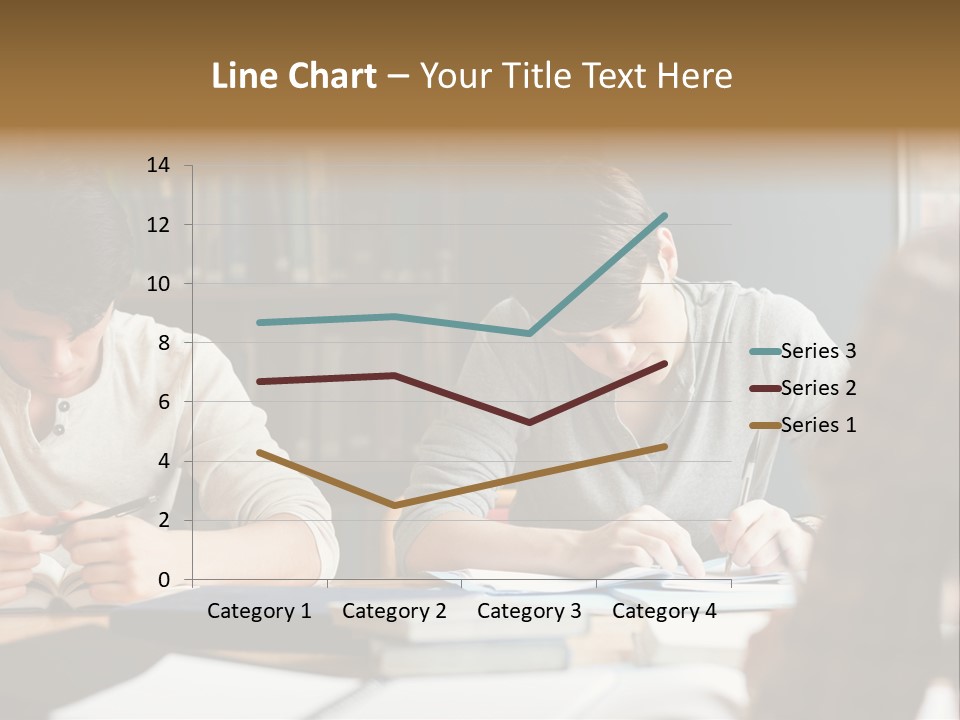 Notes Three People Happy PowerPoint Template