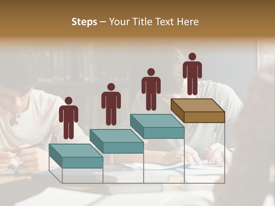 Notes Three People Happy PowerPoint Template