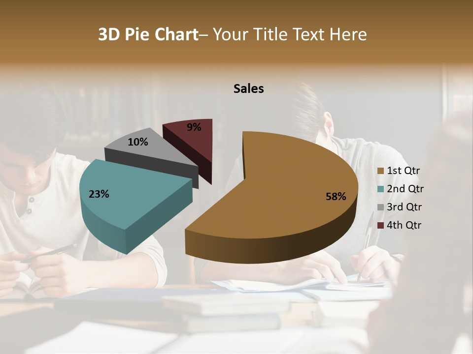 Notes Three People Happy PowerPoint Template