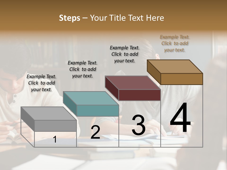 Notes Three People Happy PowerPoint Template