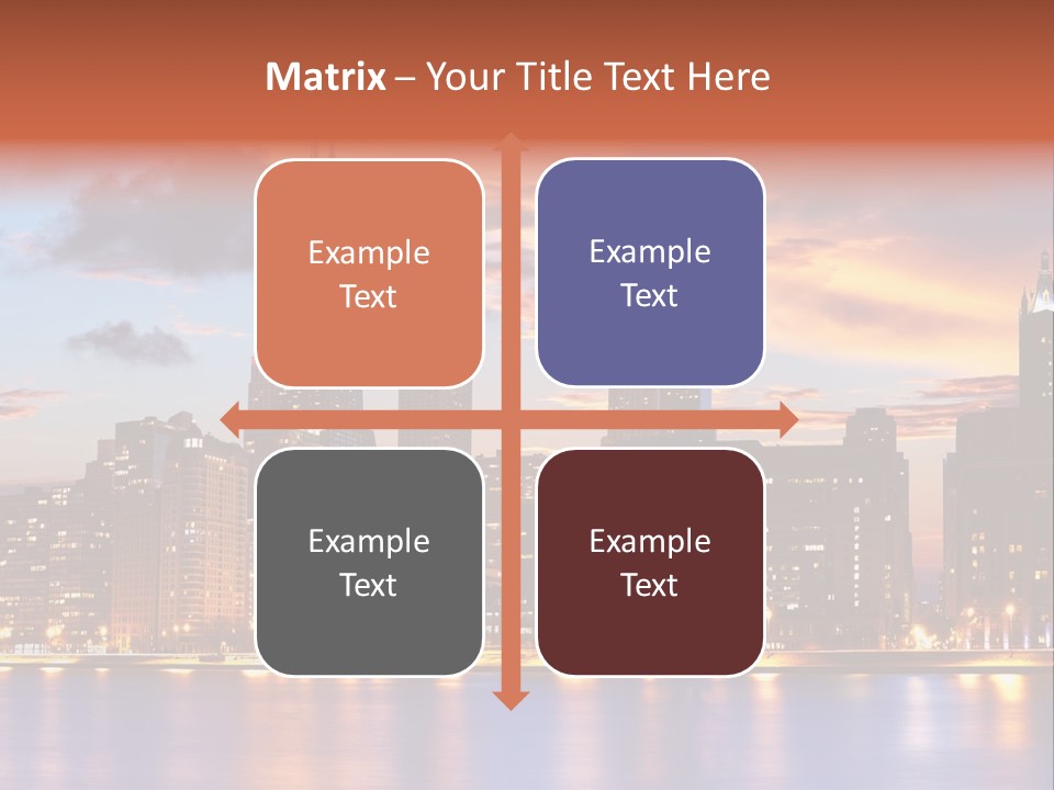 Beach City Downtown District PowerPoint Template