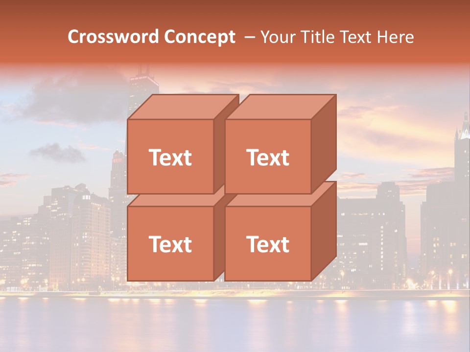 Beach City Downtown District PowerPoint Template