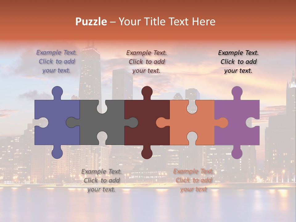 Beach City Downtown District PowerPoint Template