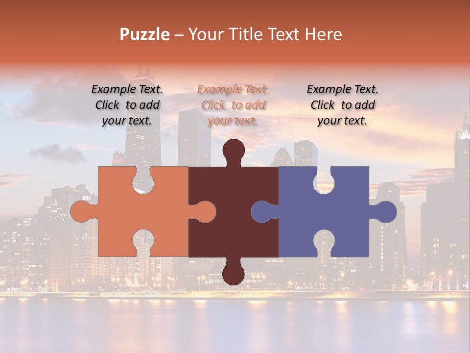 Beach City Downtown District PowerPoint Template