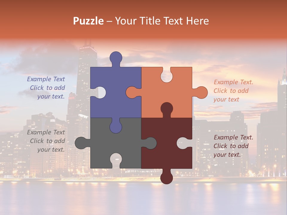 Beach City Downtown District PowerPoint Template