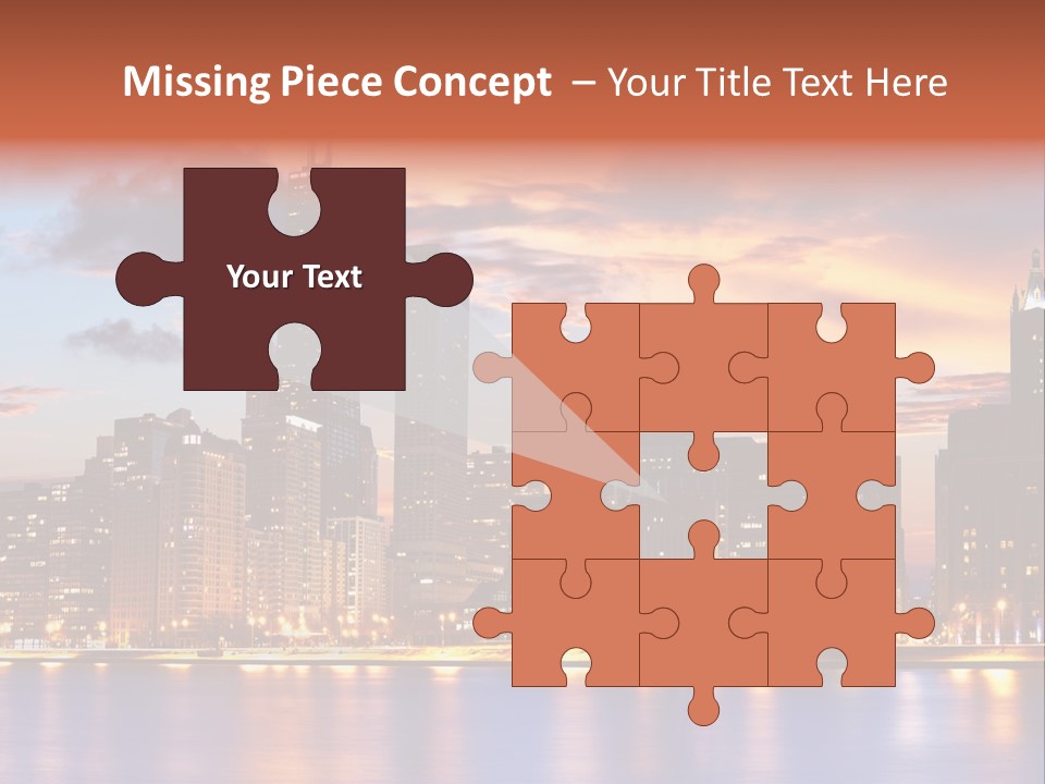 Beach City Downtown District PowerPoint Template