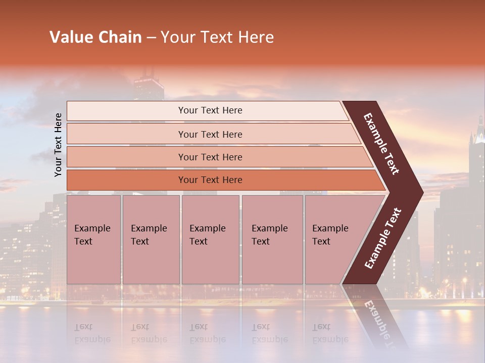 Beach City Downtown District PowerPoint Template