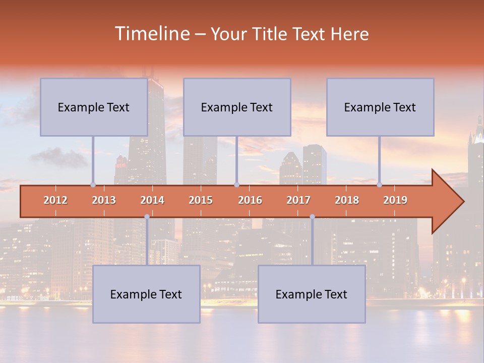 Beach City Downtown District PowerPoint Template
