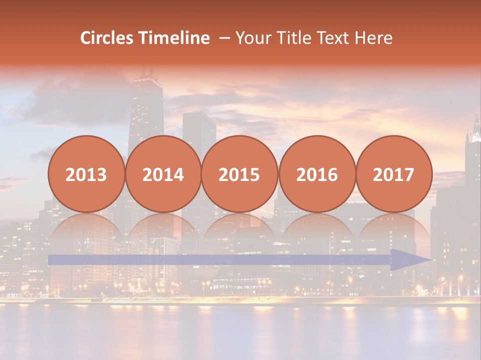 Beach City Downtown District PowerPoint Template